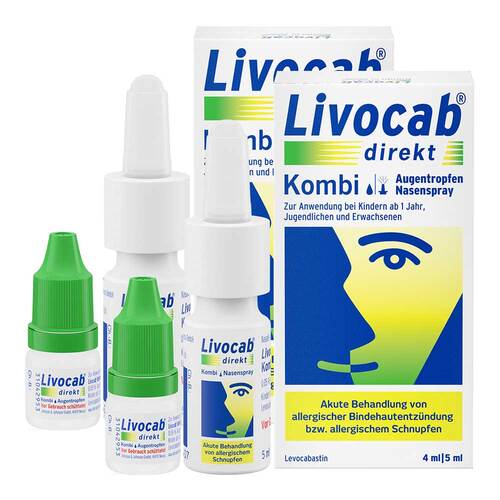 Livocab direkt Kombi Nasenspray &amp; Augentropfen - 1