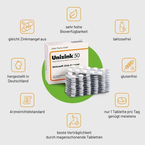 Unizink 50 Tabletten - 3