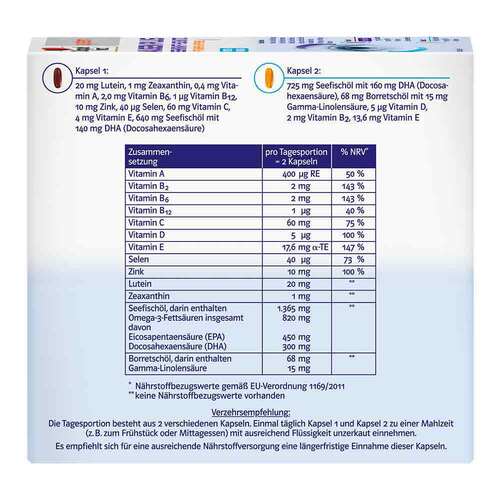Doppelherz System Augen Plus Sehkraft+Schutz Kapseln - 2