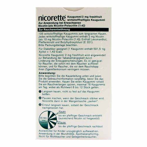 Nicorette 2 mg freshfruit Kaugummi - 2