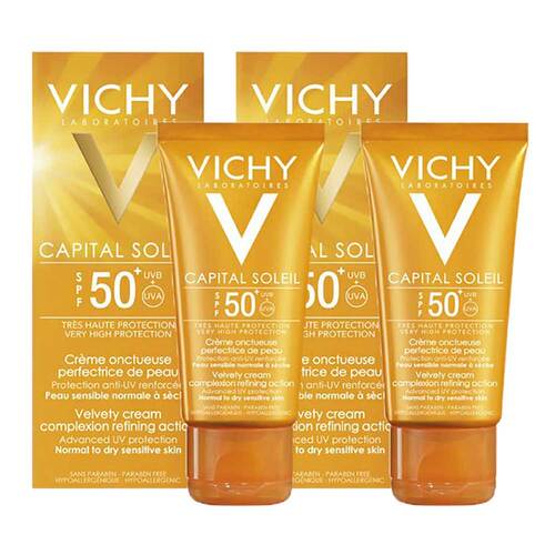 Vichy Capital Soleil Hautperfektionierende Sonnen-Creme LSF 50+ f&uuml;r das Gesicht - 1
