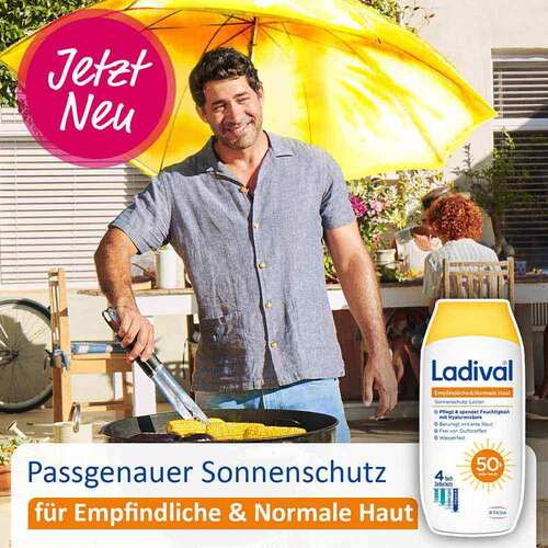 Ladival empfindliche &amp; normale Haut Lotion LSF 50 + - 3