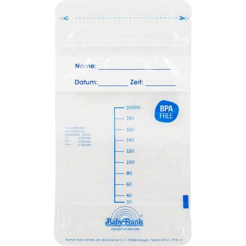 Muttermilch Gefrierbeutel 180ml - 1