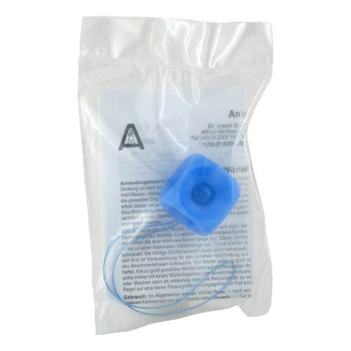 Arabin W&uuml;rfel Pessar mit Innenknopf Gr&ouml;&szlig;e 1 - 1