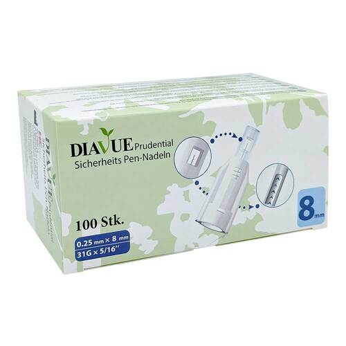 Diavue Prudential Sicherheits Pen-Nadeln 31 Gx8 mm - 1