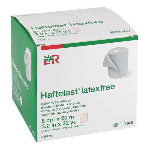 Haftelast Fixierbinde koh&auml;s.latexfrei 8 cm x 20 m creme - 1