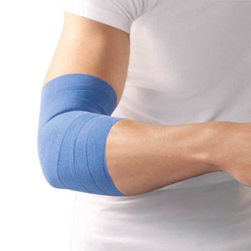 Haftelast Fixierbinde koh&auml;s.latexfrei 8 cm x 20 m blau - 1