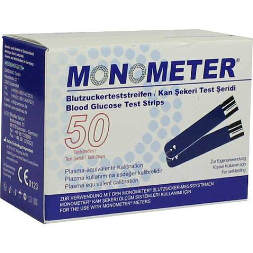 Monometer Blutzucker-Teststreifen P plasma-&auml;quiv. - 1