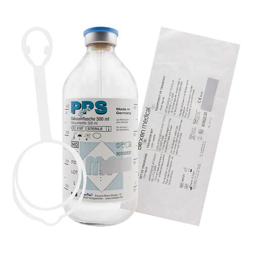 Aderlassbesteck Vakuumflasche + Blutent.G.1,5mm - 1