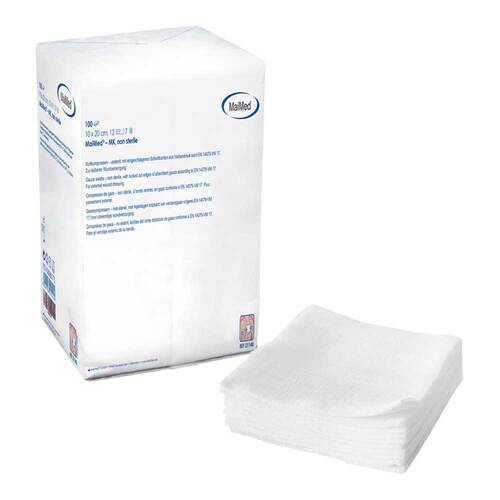 Mullkompressen 10x20cm 12-fa - 1