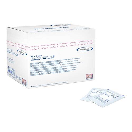 Mullkompressen 10x10cm 8-fac - 1