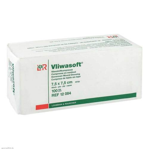 Vliwasoft Vlieskompressen 7,5x7,5cm 6-lagig unsteril - 1