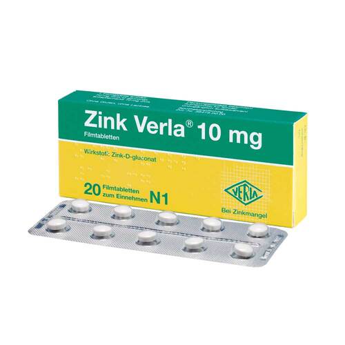 Zink Verla® 10 mg Filmtabletten - 1