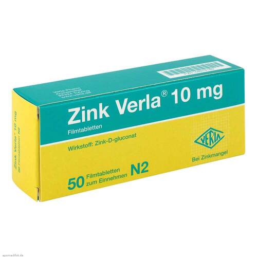 Zink Verla® 10 mg Filmtabletten - 1