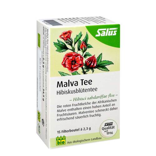 Malvatee Hibiskusbl&uuml;tentee bio Salus Filterbeutel - 1