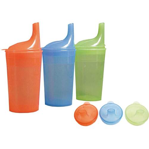 Einnehmebecher ohne Griff mit 2 Deckel 4 + 12mm blau - 1