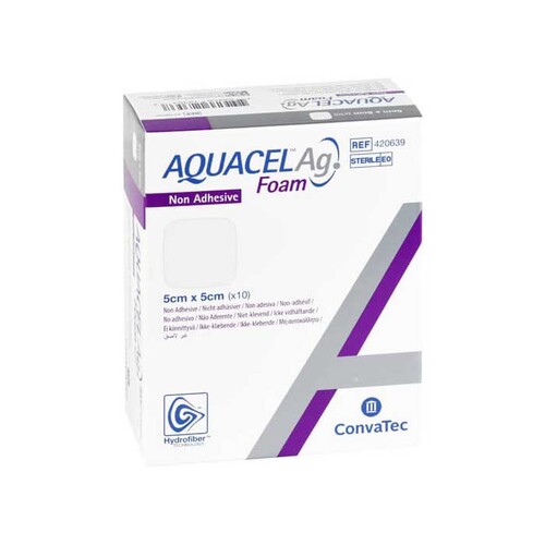 Aquacel Ag Foam nicht adh&auml;siv 5x5cm Verband - 1