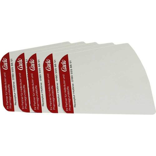 Kartenbl&auml;tter wei&szlig; aus Kunststoff - 1