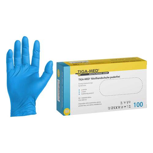 Handschuhe Einweg Nitril puderfrei Gr&ouml;&szlig;e M - 1