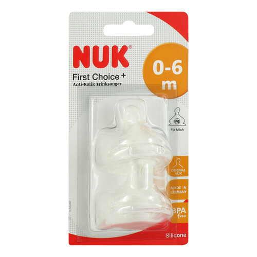 NUK First Choice + Trinksauger Silikon Gr&ouml;&szlig;e 1 M - 1