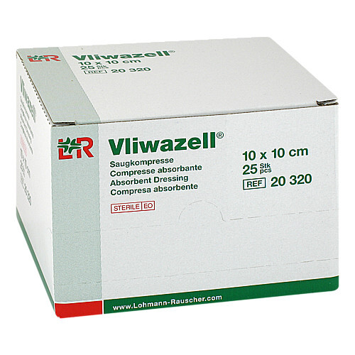 Vliwazell Kompressen 10x10cm steril - 1
