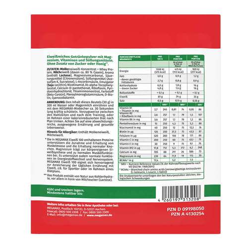 Eiweiss 100 Banane Megamax Pulver - 2