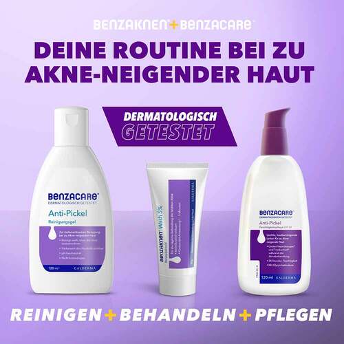 Benzaknen® Wash 5% Suspension bei unreiner Haut und leichter Akne - 5