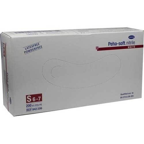 Peha Soft nitrile white Untersuchungshandschuhe puderfrei unsteril S - 1
