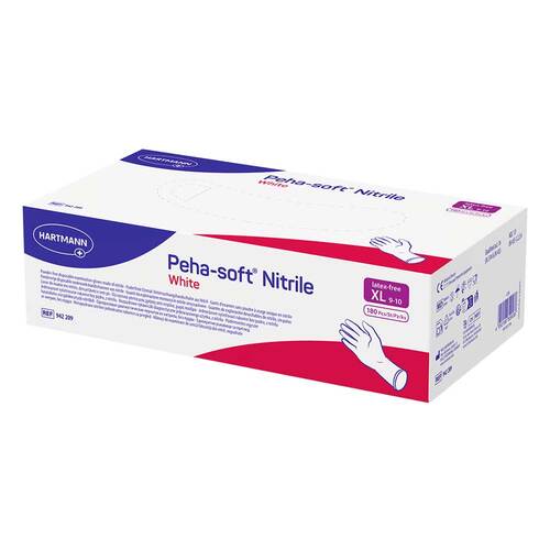 Peha Soft nitrile white Untersuchungshandschuhe puderfrei unsteril XL - 1
