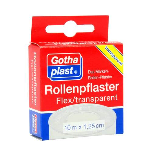 Gothaplast Rollenpflaster Flex trp.1,25 cm x 10 m - 1
