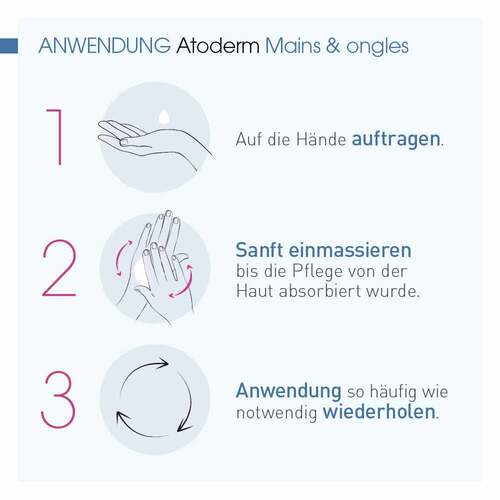 Bioderma Atoderm Mains Handcreme f&uuml;r trockene und raue H&auml;nde und N&auml;gel - 3