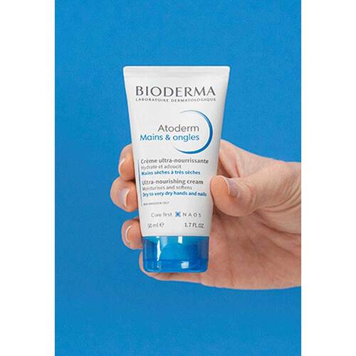 Bioderma Atoderm Mains Handcreme f&uuml;r trockene und raue H&auml;nde und N&auml;gel - 8