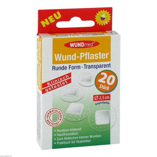 Wundpflaster transparent rund 2,5 cm - 1