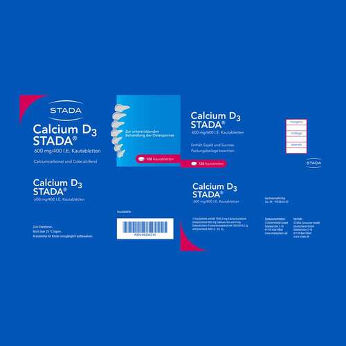Calcium D3 STADA® 600 mg/400 I.E. Kautabletten - 3