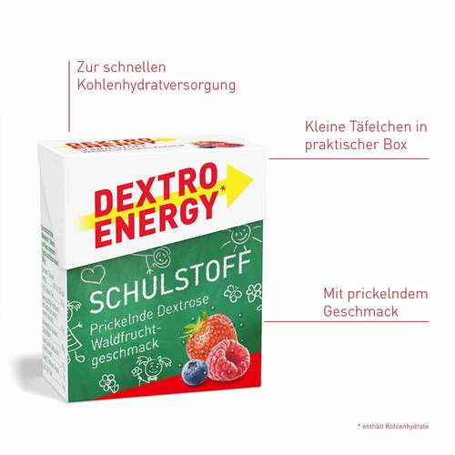 Dextro Energy Schulstoff Waldfrucht T&auml;felchen - 2