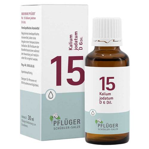 Biochemie Pfl&uuml;ger 15 Kalium jodatum D 6 Tropfen - 1