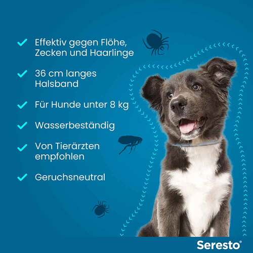 Seresto® Halsband f&uuml;r kleine Hunde bis 8 kg - 6