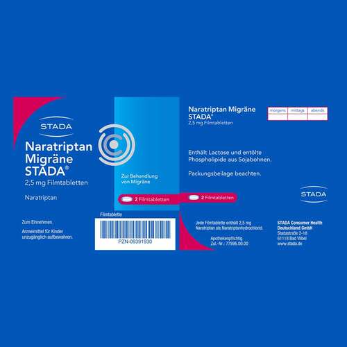 Naratriptan Migr&auml;ne STADA® 2,5 mg Filmtabletten - 8