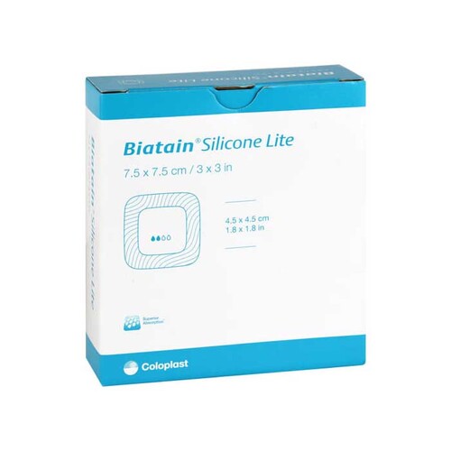 Biatain Silikon Lite Schaumverband 7,5x7,5 cm - 1