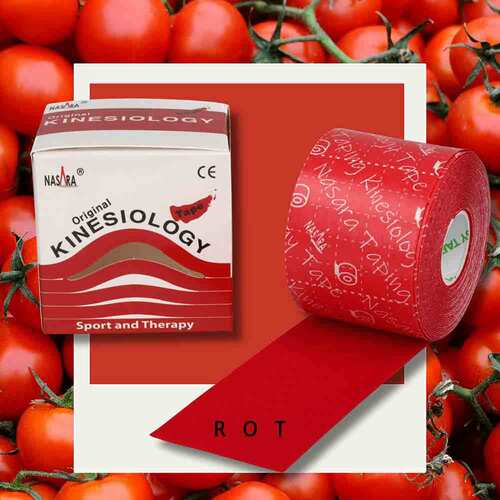 Kinesiologie Tape 5 cm x 5 m rot - 2