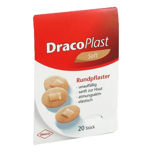 Dracoplast Soft Rundpflaster hautfarben 2,2cm - 1