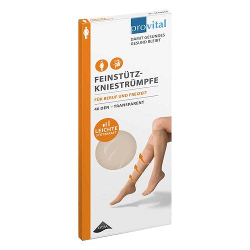 Provital 40 den St&uuml;tzkniestr&uuml;mpfe Gr&ouml;&szlig;e 39 - 42 perle - 1