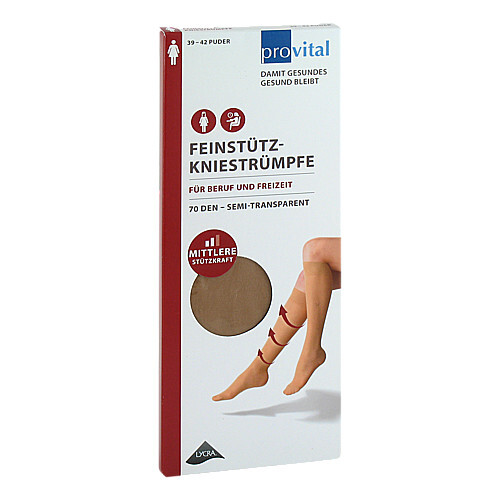 Provital 70 den St&uuml;tzkniestr&uuml;mpfe Gr&ouml;&szlig;e 39 - 42 puder - 1