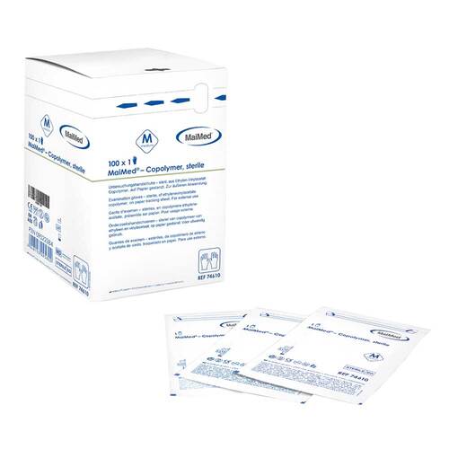 Maimed Copolymer Handschuh steril Gr&ouml;&szlig;e M einz. verpackt - 1