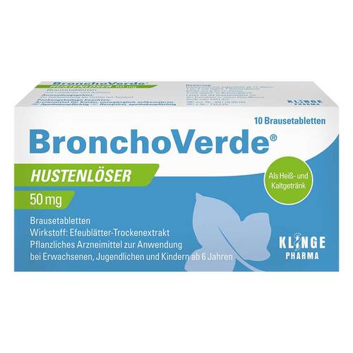 Bronchoverde Hustenl&ouml;ser 50 mg Brausetabletten - 1