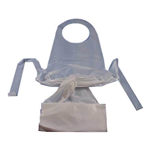 Einmal Schuerzen PE 125 cm weiss - 1