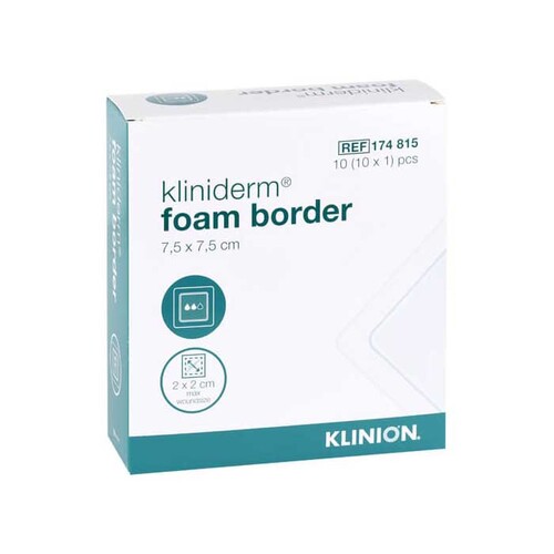 Kliniderm Foam Border 7,5x7,5 cm steril Verband - 1