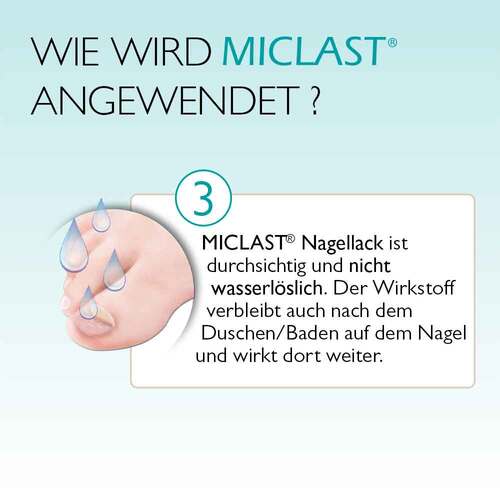 Miclast 80 mg / g wirkstoffhaltiger Nagellack - 4