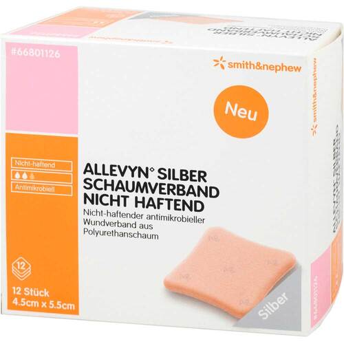 Allevyn Silber Schaumverband 4,5x5,5 cm nicht haft. - 1