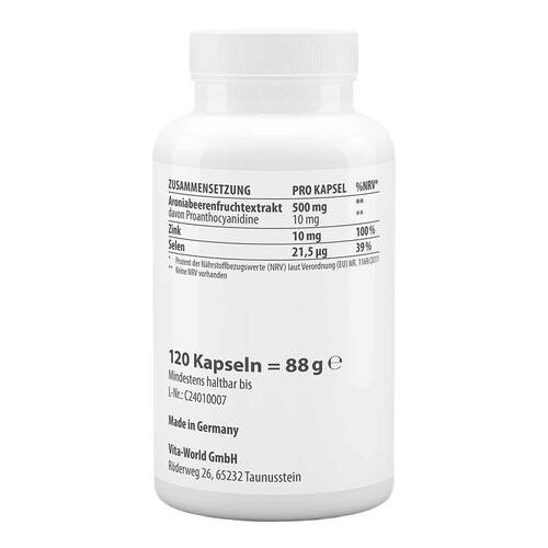 Aronia Extrakt 500 mg Kapseln - 2